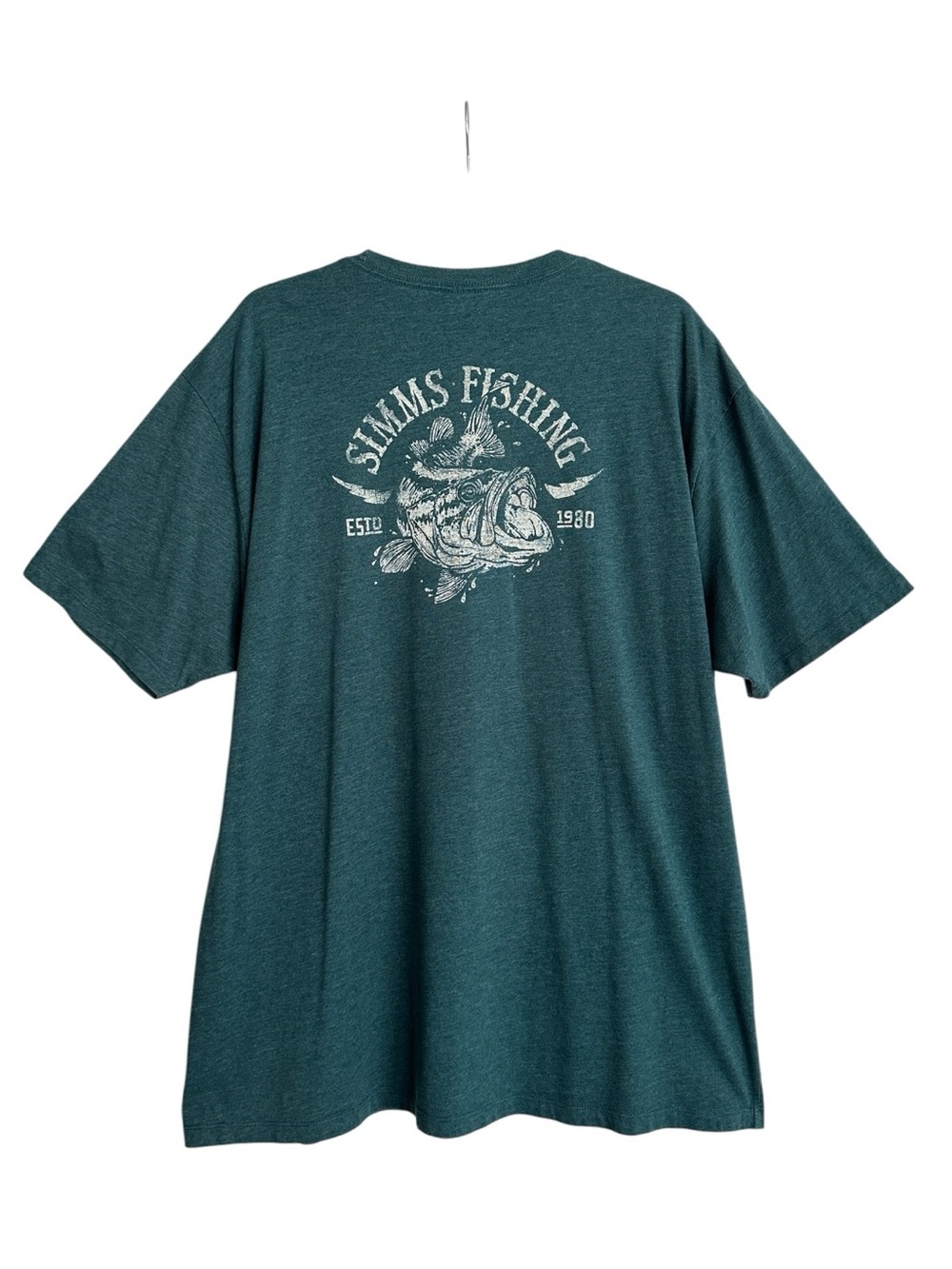 SIMMS Fishing Trout Graphic T Shirt Men’s 2XL Teal Green Gorpcore